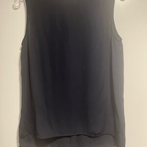 Theory Silk Navy Blouse Size Small